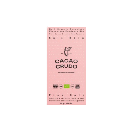 TAVOLETTA DI CIOCCOLATO FONDENTE SALE ROSA HIMALAYA 50G