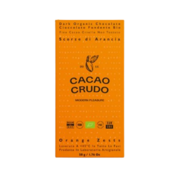 CIOCCOLATO FONDENTE SCORZE DI ARANCIA 50G