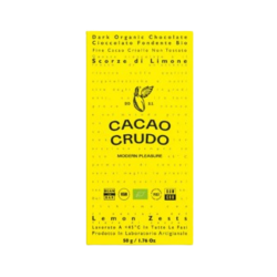 CIOCCOATO FONDENTE CON SCORZE DI LIMONE 50G