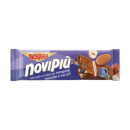 NOVIPIÚ chocolate con avellanas, arándanos y almendras 28 g