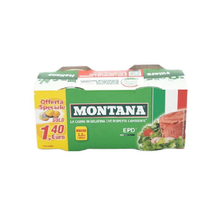 MONTANA Carne cocida 70 g x 2