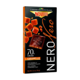 NOVI Neronero 70% con caramelo 75 g