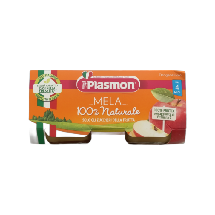 PLASMON Tarritos de manzana 2 x 80 g