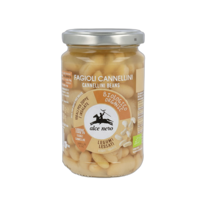 ALCE NERO Judías Cannellini cocidas BIO 300 g