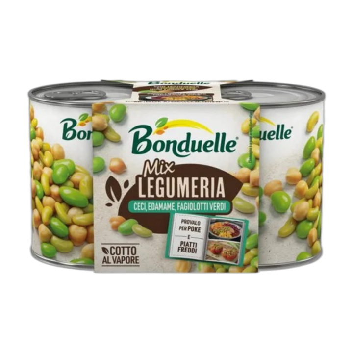 BONDUELLE Mix de garbanzos y edamame 160 g x 2