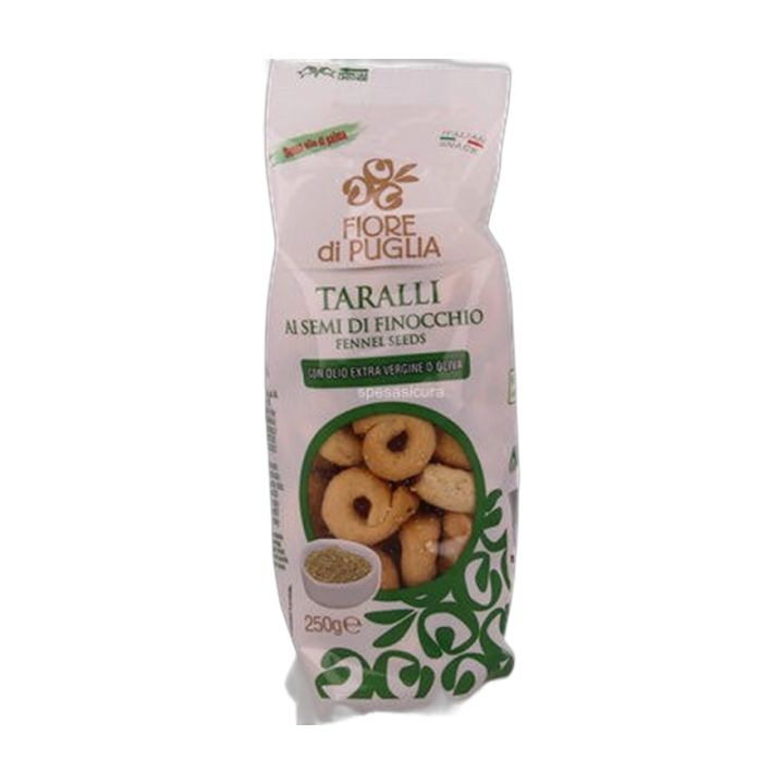 FIORE DI PUGLIA Taralli de hinojo 250 g