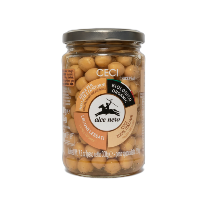 ALCE NERO Garbanzos cocidos BIO 300 g