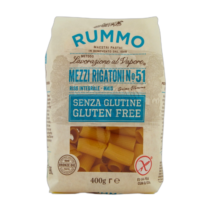 RUMMO Mezzi Rigatoni sin gluten 400 g