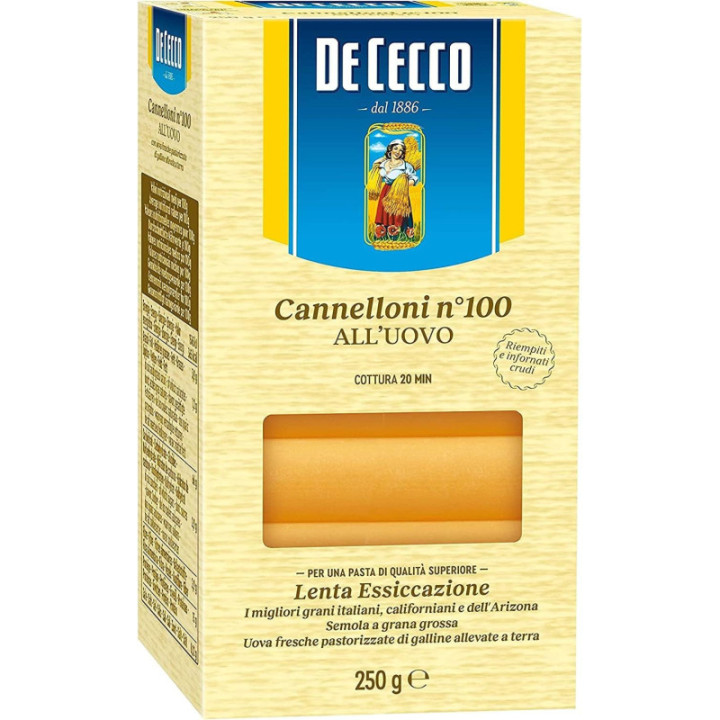 DE CECCO Canelones al huevo N.100 250 g
