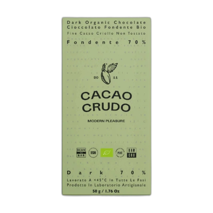 CACAO CRUDO Chocolate negro 70% BIO 50 g