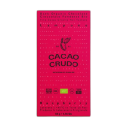 CACAO CRUDO Chocolate negro con frambuesa BIO 50 g