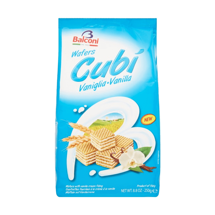 BALCONI Barquillos Cubi de vainilla 250 g