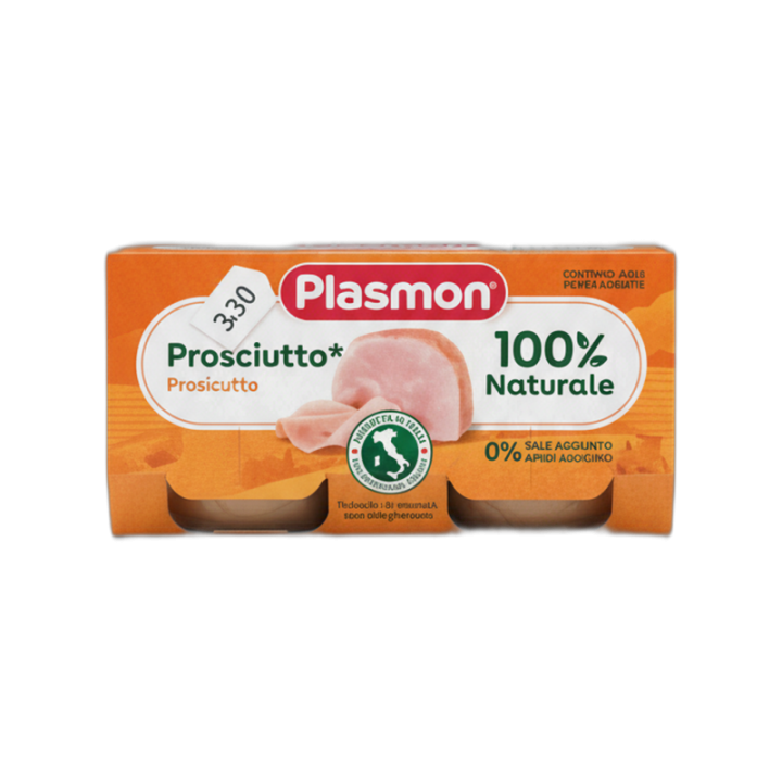 PLASMON Tarritos de jamón 2 x 80 g
