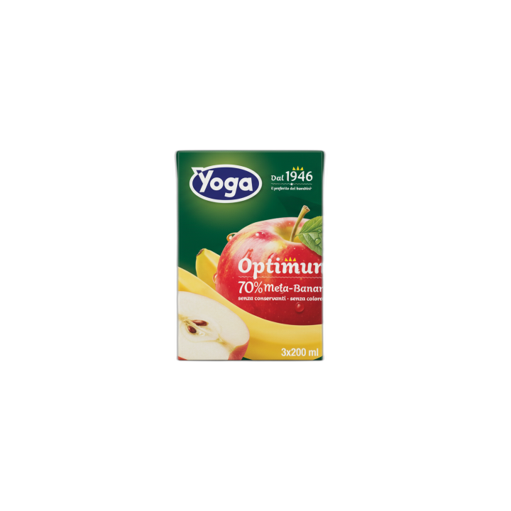 YOGA Zumo de manzana y plátano 3 x 200 ml
