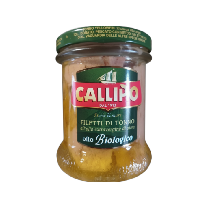 CALLIPO Filetes de atún BIO en AOVE 170 g