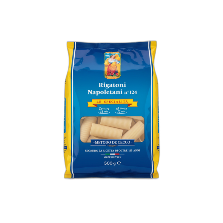 DE CECCO Rigatoni Napoletani N.124 500 g