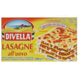 DIVELLA Lasagne al huevo N.108 500 g