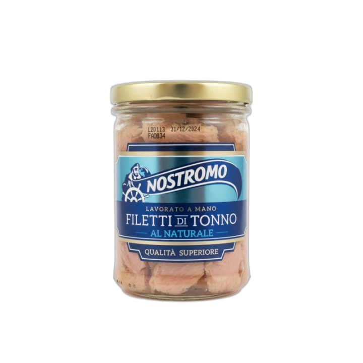 NOSTROMO Filetes de atún al natural 180 g