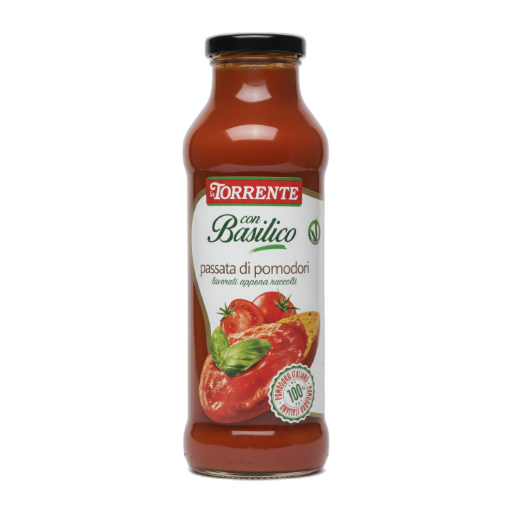LA TORRENTE Passata de tomate con albahaca 700 g
