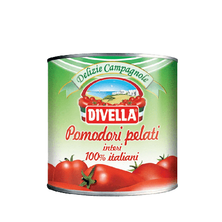 DIVELLA POMODORI PELATI LATTA KG.2.5