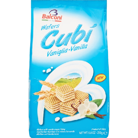 WAFER CUBI' 250G VANIGLIA