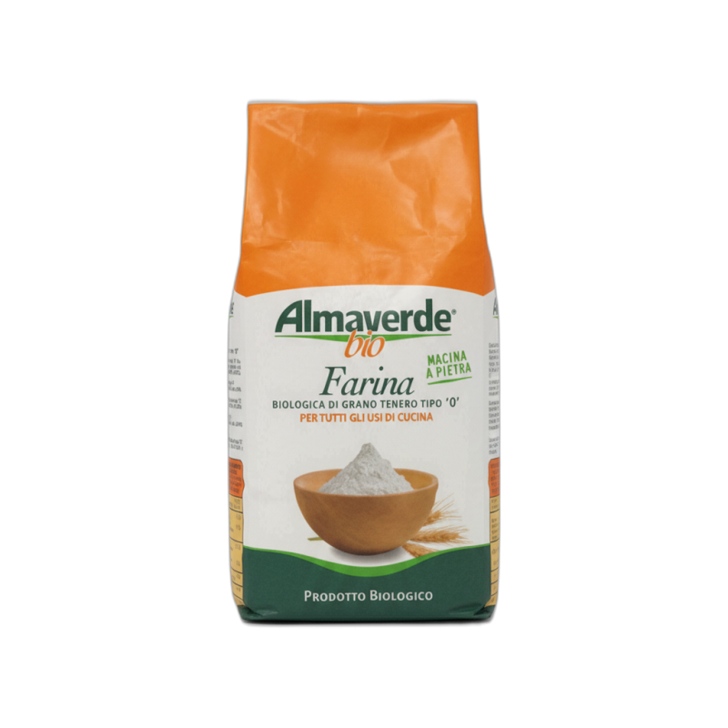 ALMAVERDE BIO FARINA GRANO TENERO "0" PC KG 0001