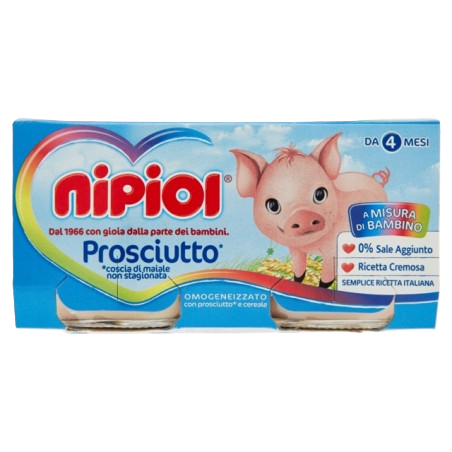 NIPIOL Tarritos de jamón 80 g x 2